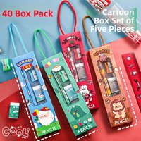 Creative School Supplies Gift Box Ba-to-School Season Kindergarten Birthday Gifts Primary School Students Cute Stationery Set