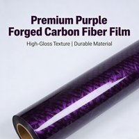 High Gloss Forged Flower Carbon Purple Motorcycle Stickers Auto Exterior Car Stickers Carbon Fiber Sticker Wrapping Vinyl Wrap