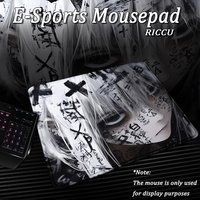 Anime Girls Aesthetic Mouse Pad Computer Office Gamer Table Mat Rubber Anti-slip Laptop Mousepad Small Decor E-Sports Desk Pads