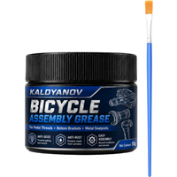 AliExpress NONE KALOYANOV 50g Bicycle Assembly Grease with Brush, Anti-Seize Anti-Rust Paste for Pedal Threads, Bottom Brackets, Metal Seatposts