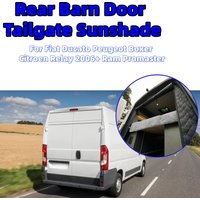 RV Rear Barn Door Tailgate Sunshade Thermal Curtain Caravan Motorhome Sunshade For Fiat Ducato Peugeot Boxer Citroen Relay