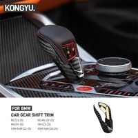 For BMW M2 G87 M3 G80 M4 G82 G83 M8 X3M F97 X4M F98 X5M F95 X6M F96 Lci XM Real Carbon Fiber Car Gear Shift Knob Cover