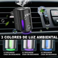 Smart Car Air Freshener - 3 Levels Strength With Ventilation Clip, Rechargeable Car Fragrance Atomizer - With 8 10ml Bottles