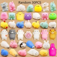 Relief Toys 10-20PCS Mochi Squishies Kawaii Anima Squishy Toys For Kids Antistress Ball Squeeze Party Favors Stress For Birthday