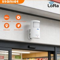 Staniot LoRa Wireless PIR Motion Detector 500m Communication Distance Anti-Dismantling Alarm Human Presence Sensor for Security