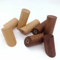 4Pcs/set Wooden Hooks Natural Wood Clothes Hanger Wall Mounted Coat Hook Bathroom Towel Rack Hat Key Decor Storage Hooks