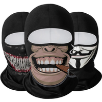 AliExpress NONE Cycling Mask Skull Quick-drying Sunscreen Balaclava Men's Motorcycle Elastic Helmet Lined Ghost Full Face Windproof Headgear