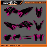 Naklejki Graficzne POWERZONE Motocross na KTM SXF 2007-2010 EXC 2008-2011 250 300 350 400 450 - Zestawy Naklejek Personalizowane