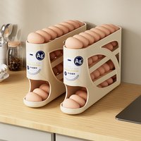 Rolling Egg Storage Box, Kitchen Automatic Egg Roller, Refrigerator Side Door, Special Fresh-keeping Box for Egg Tray