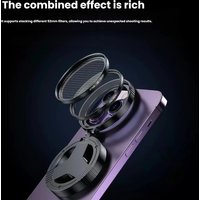 Mobile Photography CPL Polarizer, HD Magnetic Phone Lens with Anti-Glare Optical Coating Starry Sky Filter for Smartphone Camera