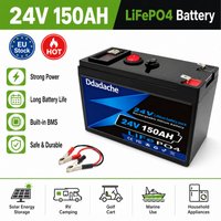 EU-Lokalversand 24V 150Ah Eingebautes BMS Lithium-Akku Tiefzyklus-Solarbatterie für Wohnmobil, Yacht, Kabine, Solarenergiespeichersystem