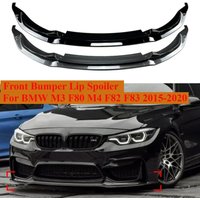 CS Style Front Bumper Lip Spoiler Splitter Body Kit Diffuser For BMW F80 M3 F82 F83 M4 2015-2020