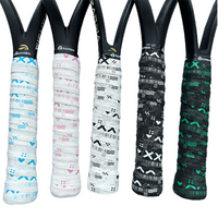 ZARSIA New Matte Printed Sweat-Absorbing Grip Tape for Tennis Badminton Rackets Dry Non-Slip Sweat-Resistant 1pcs