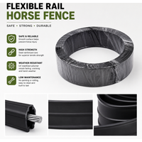 Professional Stallion Rail Flexible Horse Fence Roll Vinyl Equine Fencing System Durable Weatherproof Paddock Guard Secure
