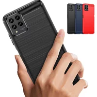 Carbon Fiber Texture TPU Case for T-Mobile Revvl 7 6x Pro 5G Revvl 6 T Phone Pro 5G Shockproof Protective Cover Funda Coque