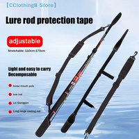 1Pcs Adjustable Fishing Rod Storage Bag Portable Fishing Rod Shoulder Belt Fishing Rod Belt Protector Reel Fishing 1PC【AliS8】