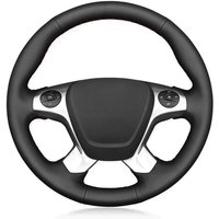 Car Steering Wheel Cover Soft Black Artificial Leather For Ford Transit Connect Tourneo Custom Grand Tourneo Connect 2014-2020