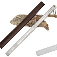 Portable Heavy Duty Steel Ruler Thickened Quenched Steel Hard Dual Scale Ruler With Lanyard Measuring Ruler for Artisan
