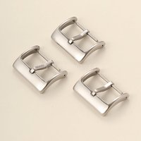 Metal Watch Band Buckle 16mm 18mm 20mm 22mm Stainless Steel Polished Pin Clasp Silver Watch Buckle Watch Band Accessories