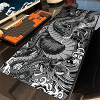 Mouse Pads Black White Dragon Table Mats Computer Mousepad Company Big Deskmat 100x50cm Large Gamer Mousepads Gaming Mouse Mat