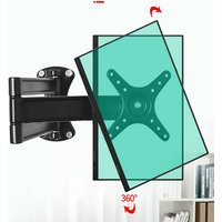 CY05 Aluminum Alloy 360 Degree Full Rotation Retractable 14-27 inch Monitor Holder Arm LCD LED Flat Panel TV Wall Mount