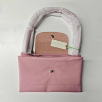 Classic Foldable Hobo Bag Nylon Top Handle Shoulder Bag Women Embroidered Design Lightweight Crossbody Tote Hot Sale