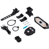 Rechargeable Turn Signal Warning Lamp For Ninebot MAX G30 G30D/E/LP/G2 E-Scooter Modifited Rear Mudguard LED Tail Light Parts