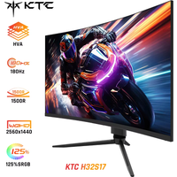 Monitor do gier KTC H32S17, 32-calowy, 2560x1440 QHD, 180Hz, zakrzywiony HVA 1500R, jasność 300cd/m2, 125% SRGB, czas reakcji 1ms (MPRT)