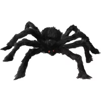 Halloween Spider Web Black Fake Outdoor Decoration Supplies Props Day of The Dead Horror Hallowen Home Decor Realistic Spider