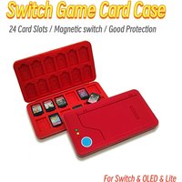 24 in 1 Game Card Case Holder Hard Shell Protective 3D Pattern Game Card Storage Box For Nintendo Switch Lite OLED Accessories