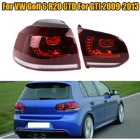 For VW Golf 6 R20 GTD For GTI 2009-2013 Without Rhythm Rear Light Tail Lamp Brake Light Turn Signal Lamp With LED Bulbs
