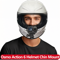 AliExpress EXSKOF Action 6 Motorcycle Helmet Chin Strap Mount Magnetic Quick-Release Base Cycling Holder For DJI Osmo Action 6 Camera Accessories