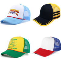 New Stranger Hat Cosplay Dustin Baseball Cap Mesh Thinking Hats Henderson Unisex Adjustable TV Party Accessories