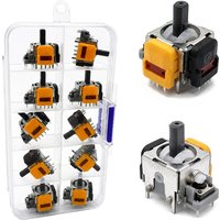 10Pcs Hall Effect Joystick 3D Analog Sensor Module For PS5/PS4/Xbox One/Switch Pro Controller Thumbstick Spare Repair Parts Kit