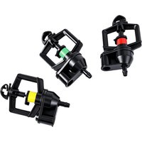 5Pcs 4/7mm Rotating Micro Sprinkler 360° Garden Irrigation Sprayer Nozzle for Greenhouse Lawn Watering Cooling 3-Color Optional