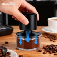 51mm 53mm 58mm SUS304 Stainless Steel Automatic Depth Flat Base Force Coffee Impact Tamper