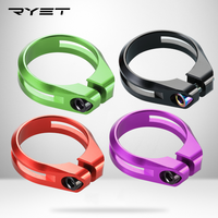 Ryet Ultralight Bike Bicycle Seat Post Clamp CNC Aluminum Alloy Cycling Saddle Seat Post Clamp for 27.2/30.8/31.6mm Bicycle Part