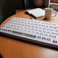 97/133 Keys Contour Lines Keycaps Side-lit Cherry Profile Black White Key Cap for 60% 75% TKL 96% 100% Mechanical Keyboard