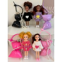 Bag Pendant Princess Doll Keychain Mobile Phone Bag Pendant Bag Accessories DIY Jewelry Decoration Bag Decoration