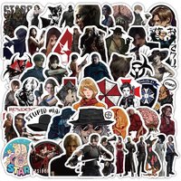 60Pcs Resident Evil Stickers DIY Stickers Scrapbooking Phone Luggage Skateboard Waterproof Decals