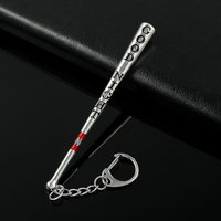 Trend TV Show Keychain Cosplay Baseball Bat Metal Pendant Keyring Car Backpack Key Holder Fashion Jewelry Accessories Gifts