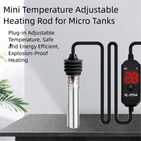 17-34°C Aquarium Submersible Heater Digital Display 25W-75W Aquarium Thermostat Adjustable Temperature Control