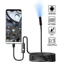 7.0mm TYPE-C Endoscope OTG Borescope Inspection Camera IP67 Waterproof With 6 LED Lights For IOS iphone For Checking Car Engine