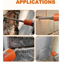 BRSCHNITT 2pcs Diamond Mortar Rake Tool Set Diamond Finger Bit for Masonry Brick Stone Cleaning Gap Reaming Edging Beveling Mill