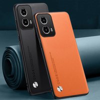 Luxury PU Leather Case For Motorola Moto G35 5G Back Cover Matte Silicone Shockproof Full Protection Phone Case For Motorola G35