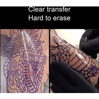 50pcs Clear Pattern Thermal Tattoo TransferTransparent Tattoo Transfer Paper Tattoo Stencil Film Paper Stencil Accessories