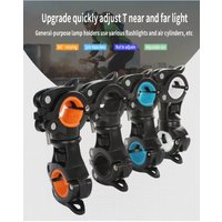 AliExpress 360 Degree Rotation Flashlight Holder Torch Clip Mount Bicycle Front Light Bracket Cycling Accessories Bike Lamp Holder