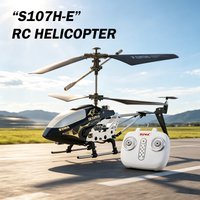 Hélicoptère RC Syma S107H E 4 canaux, double rotor, hauteur fixe, décollage et atterrissage à une touche, résistant aux chocs, vol en intérieur pour adultes