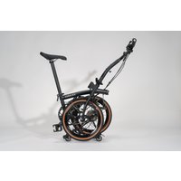 Litepro 16" Mini Folding Bicycle 6 Speeds Tri-Fold Frame Steel Aluminum Alloy Horizontal Handle Double V Brake Folding