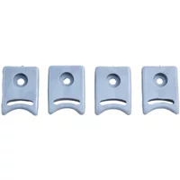 Plastic Shower Room Door Pulley Rubber Stops/Bumpers Top And Bottom Pack Of 4 Door Hardware Rollers